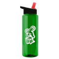 Garyline® Slim Fit RPET Bottle with Flip-Straw Lid - 32 oz.