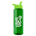 Garyline® Slim Fit RPET Bottle with Flip-Straw Lid - 32 oz.