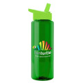 Garyline® Slim Fit RPET Bottle with Flip-Straw Lid - 32 oz.