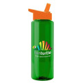 Garyline® Slim Fit RPET Bottle with Flip-Straw Lid - 32 oz.