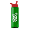 Garyline® Slim Fit RPET Bottle with Flip-Straw Lid - 32 oz.