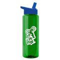 Garyline® Slim Fit RPET Bottle with Flip-Straw Lid - 32 oz.