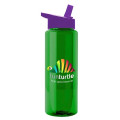 Garyline® Slim Fit RPET Bottle with Flip-Straw Lid - 32 oz.