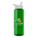 Garyline® Slim Fit RPET Bottle with Flip-Straw Lid - 32 oz.