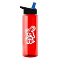 Garyline® Slim Fit RPET Bottle with Flip-Straw Lid - 32 oz.