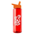 Garyline® Slim Fit RPET Bottle with Flip-Straw Lid - 32 oz.