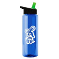 Garyline® Slim Fit RPET Bottle with Flip-Straw Lid - 32 oz.