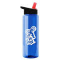Garyline® Slim Fit RPET Bottle with Flip-Straw Lid - 32 oz.
