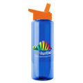 Garyline® Slim Fit RPET Bottle with Flip-Straw Lid - 32 oz.