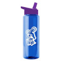 Garyline® Slim Fit RPET Bottle with Flip-Straw Lid - 32 oz.