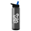 Garyline® Slim Fit RPET Bottle with Flip-Straw Lid - 32 oz.
