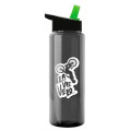 Garyline® Slim Fit RPET Bottle with Flip-Straw Lid - 32 oz.