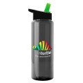 Garyline® Slim Fit RPET Bottle with Flip-Straw Lid - 32 oz.
