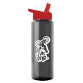 Garyline® Slim Fit RPET Bottle with Flip-Straw Lid - 32 oz.
