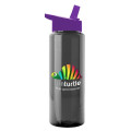 Garyline® Slim Fit RPET Bottle with Flip-Straw Lid - 32 oz.