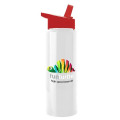 Garyline® Slim Fit RPET Bottle with Flip-Straw Lid - 32 oz.