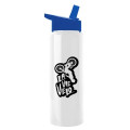 Garyline® Slim Fit RPET Bottle with Flip-Straw Lid - 32 oz.