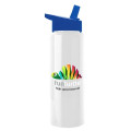 Garyline® Slim Fit RPET Bottle with Flip-Straw Lid - 32 oz.