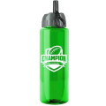 Garyline® Guzzler Bottle with Ring-Straw Lid - 32 oz.
