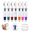 Multicolor 4-In-1 Ballpoint Pen With Clip