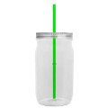 Garyline® Tritan® Mason Jar with Lid and Straw - 27 oz.