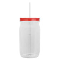 Garyline® Tritan® Mason Jar with Lid and Straw - 27 oz.