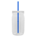Garyline® Tritan® Mason Jar with Lid and Straw - 27 oz.