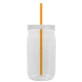 Garyline® Tritan® Mason Jar with Lid and Straw - 27 oz.