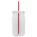 Garyline® Tritan® Mason Jar with Lid and Straw - 27 oz.