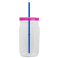 Garyline® Tritan® Mason Jar with Lid and Straw - 27 oz.