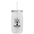 Garyline® Tritan® Mason Jar with Lid and Straw - 27 oz.