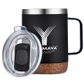 12oz. Vacuum Insulated SS Mug with Cork Bottom