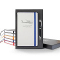 White Laser Medio Lined White Page Journal Gift Set