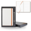 White Laser Medio Lined White Page Journal Gift Set