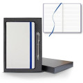 White Laser Medio Lined White Page Journal Gift Set