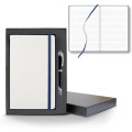 White Laser Medio Lined White Page Journal Gift Set