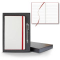 White Laser Medio Lined White Page Journal Gift Set