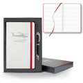 White Laser Medio Lined White Page Journal Gift Set