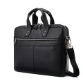 Samsonite® Classic Leather Slim Laptop Brief Bag
