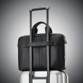 Samsonite® Classic Leather Slim Laptop Brief Bag