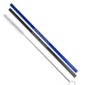 Set of 2 Straight Stainless Steel Straws