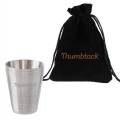 4 pack 1 oz. Stainless Steel Shot Glass Cups
