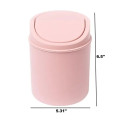 Desk Plastci Trash Can Mini Garbage Bin with Lid