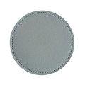 4" PU Leather Coaster Heat Resistant Custom Desk Pad