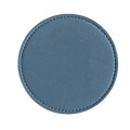 4" PU Leather Coaster Heat Resistant Custom Desk Pad