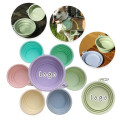 12oz Macaron Collapsible Pet Bowl TPE with Clip