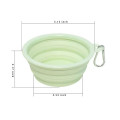 12oz Macaron Collapsible Pet Bowl TPE with Clip