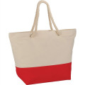 Zippered 12oz Cotton Canvas Rope Tote