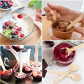 Rounded Wooden Ice Cream Spoons