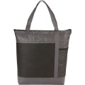 Chrome Non-Woven Zipper Convention Tote